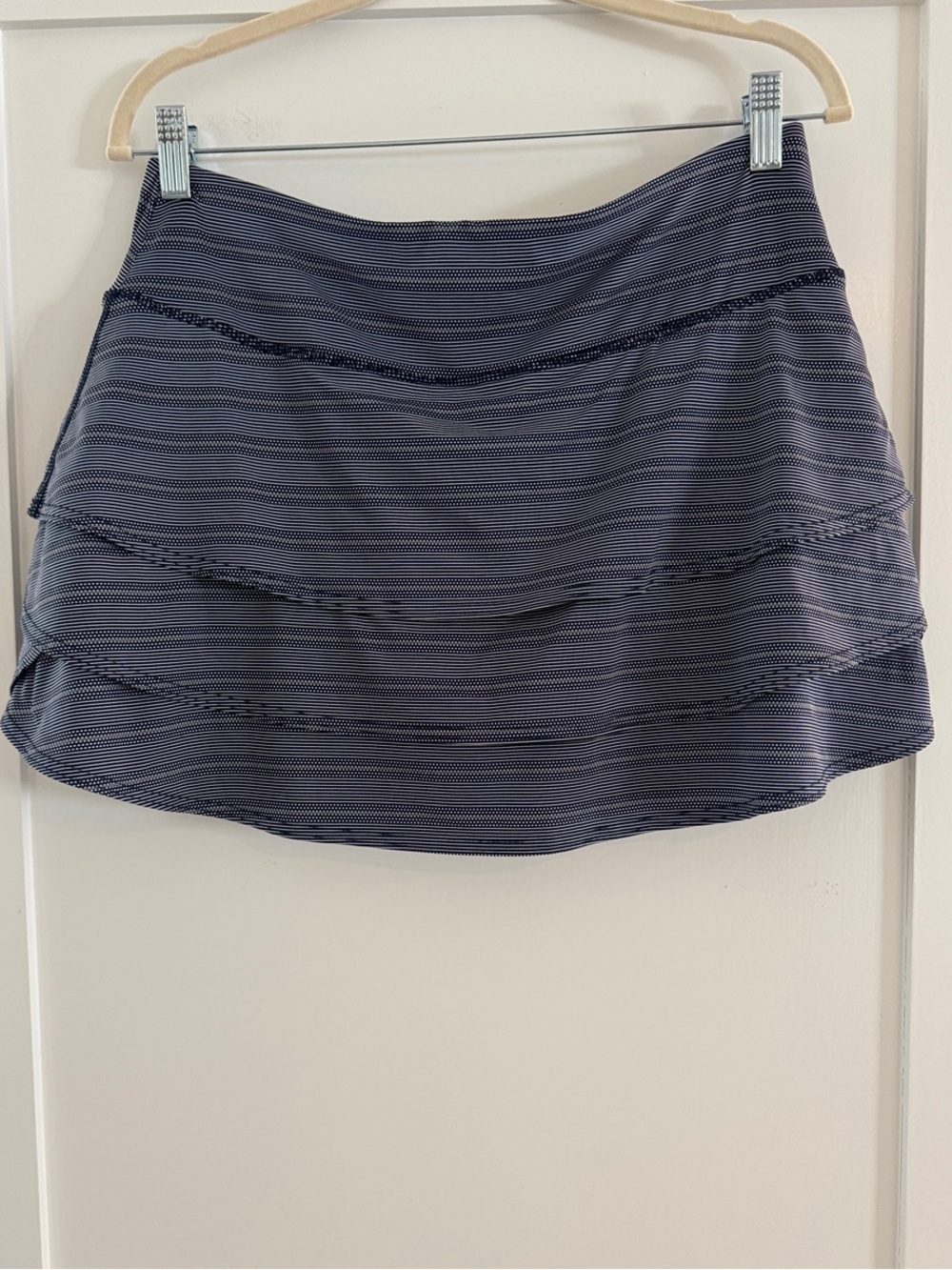Athleta Navy Striped Skort | Size Large
